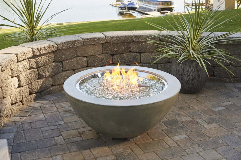 The Outdoor Greatroom Company 42 Inch Cove Gas Fire Pit Bowl CV30DSILP | Flame Authority - Trusted Dealer