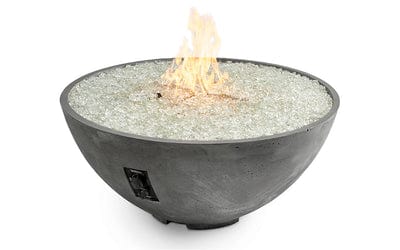 The Outdoor GreatRoom Company 42 Inch Midnight Mist Cove Edge Gas Fire Pit Bowl CV-30EMM