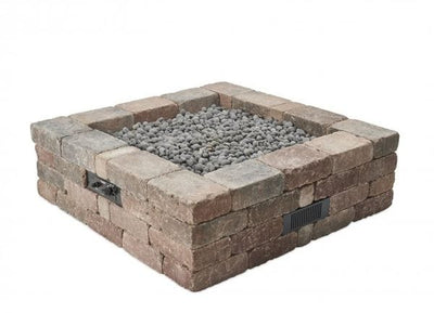 The Outdoor Greatroom Company 51 Inch Bronson Block Square Gas Fire Pit Kit BRON5151-K