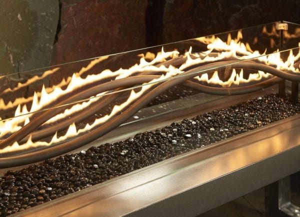 The Outdoor GreatRoom Company 56 Inch Linear Black Wave Propane Gas Burner WV-56-NG