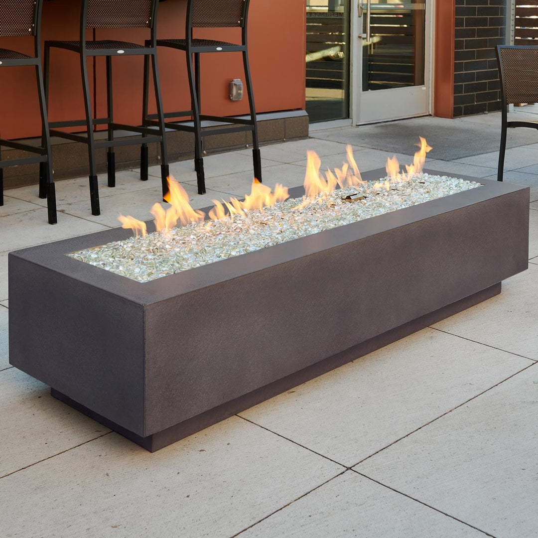 The Outdoor GreatRoom Company Cove 72-Inch Linear Gas Fire Pit Table | Flame Authority - Trusted Dealer