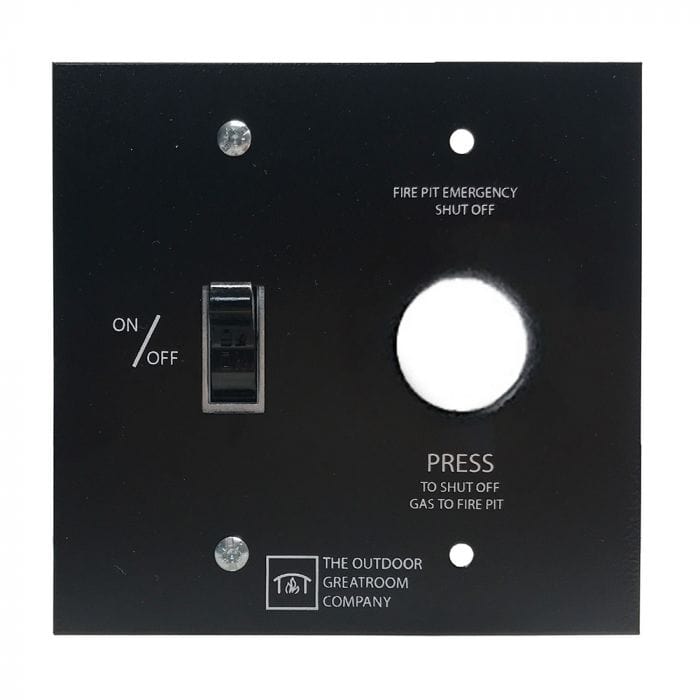The Outdoor Greatroom Company On/Off Wall Switch with E-Stop – Flame ...