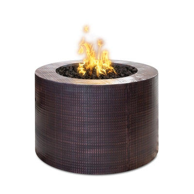 The Outdoor Plus 30-Inch Beverly Gas Fire Pit Match Lit with Flame Sense Ignition OPT-30RRFSML