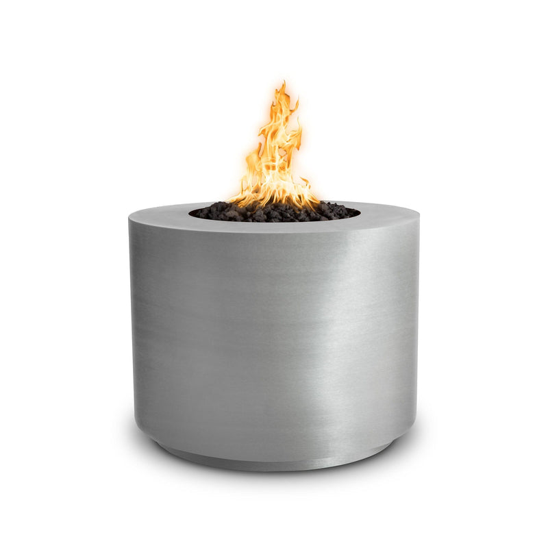 The Outdoor Plus 30-Inch Beverly Gas Fire Pit Match Lit with Flame Sense Ignition OPT-30RRFSML