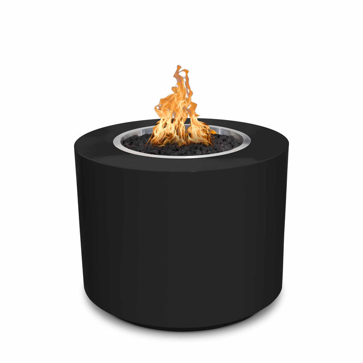 The Outdoor Plus 30-Inch Beverly Gas Fire Pit Powder Coat Steel Low Voltage Electronic Ignition OPT-30PCBE12V