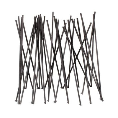 The Outdoor Plus 30x10x1/4 inch Ornament Milled Steel Fire Twigs OPT-STWG30