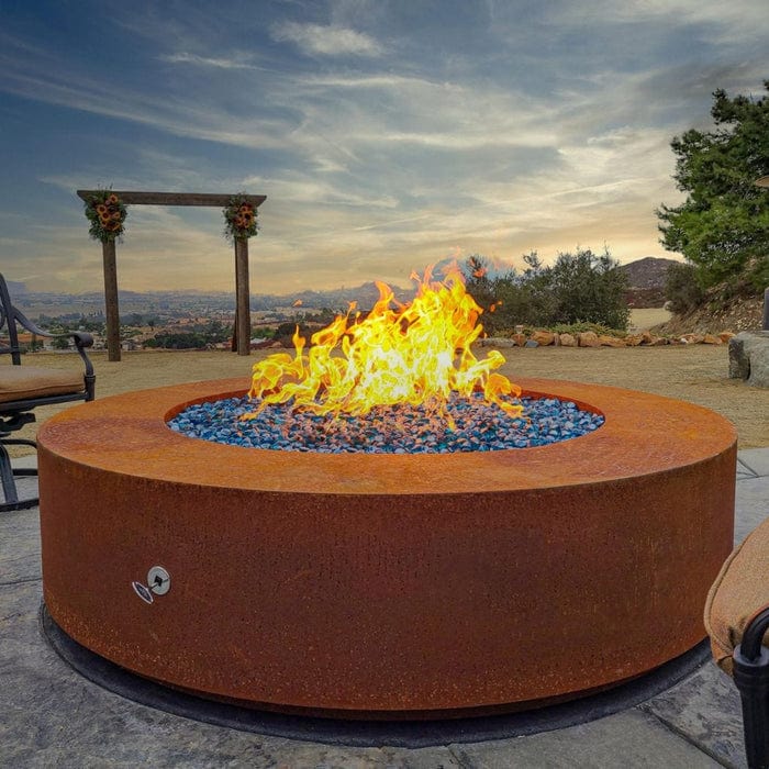 The Outdoor Plus 48-Inch Unity 18" Tall Fire Pit Flame Sense with Spark Ignition OPT-UNY4818FSEN