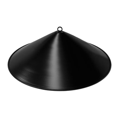 The Outdoor Plus Black Aluminum Cone 17-inch Fire Pit Cover OPT-RCB17