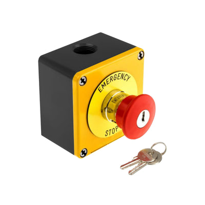 The Outdoor Plus Emergency Stop Button Accessory with Key OPT-ESTOPKEY