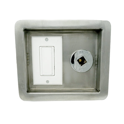 The Outdoor Plus Light Switch Accessory With Key Valve - Recessed Panel OPT-RC110VKVRP