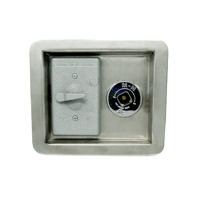 The Outdoor Plus Weatherproof Switch Accessory With Key Valve - Recessed Panel OPT-WPS110VKVRP