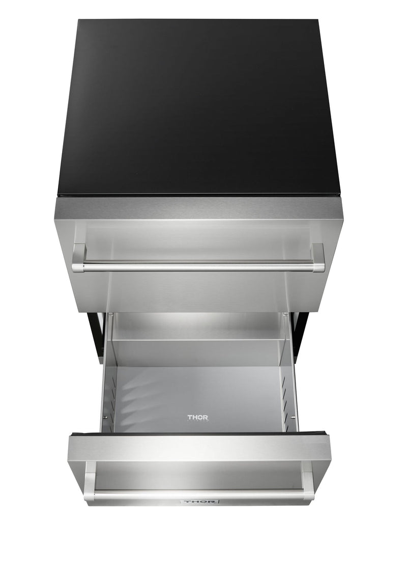 Thor Kitchen 24-Inch 5.4 cu. Built-in Indoor/Outdoor Double Drawer Refrigerator Flame Authority