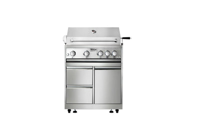 Thor Kitchen 32 Inch 4-Burner Gas BBQ Grill with Rotisserie in Stainless Steel MK04SS304 Flame Authority
