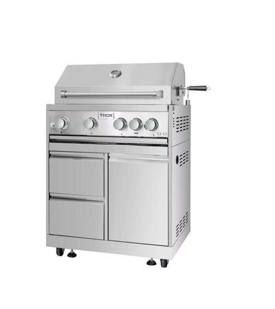 Thor Kitchen 32-inch Outdoor Kitchen BBQ Grill Cabinet in Stainless Steel MK03SS304 Flame Authority