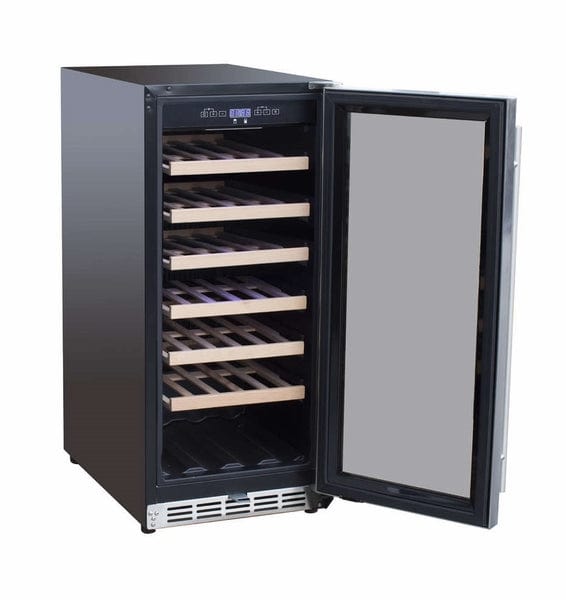 TrueFlame 15" Outdoor Rated Single Zone Wine Cooler TF-RFR-15W
