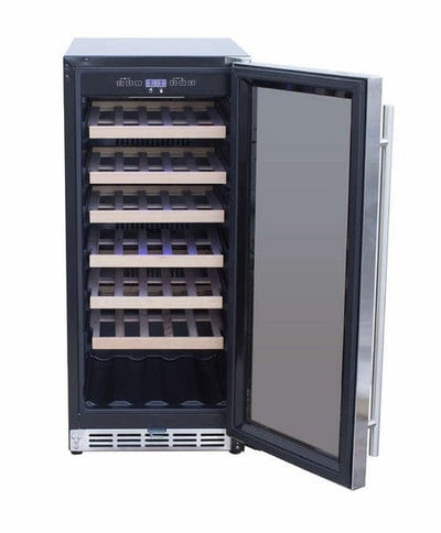 TrueFlame 15" Outdoor Rated Single Zone Wine Cooler TF-RFR-15W