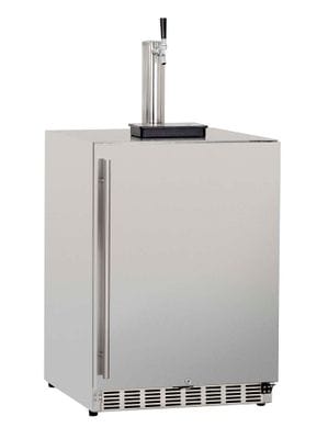 TrueFlame 24" 6.6C Deluxe Outdoor Rated Single Tap Kegerator TF-RFR-24DK1