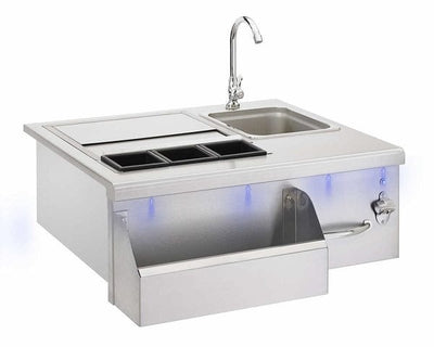 TrueFlame 30" Beverage and Prep Station with LED Lights TF-BC-30L