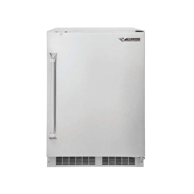Twin Eagles 24 Inch 5.1 Cu. Ft. Outdoor Rated Compact Refrigerator with Lock -TEOR24-G Flame Authority