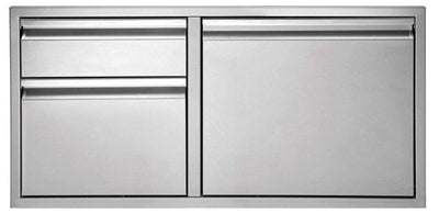 Twin Eagles 30 Inch Stainless Steel Double Drawer & Access Door Combo Flame Authority