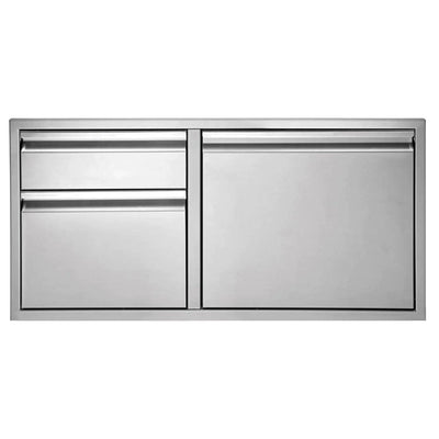 Twin Eagles 42-Inch Stainless Steel Access Door & Double Drawer Combo - TEDD422-B Flame Authority