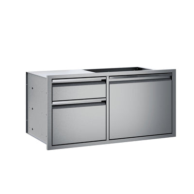 Twin Eagles 42-Inch Stainless Steel Access Door & Double Drawer Combo - TEDD422-B Flame Authority