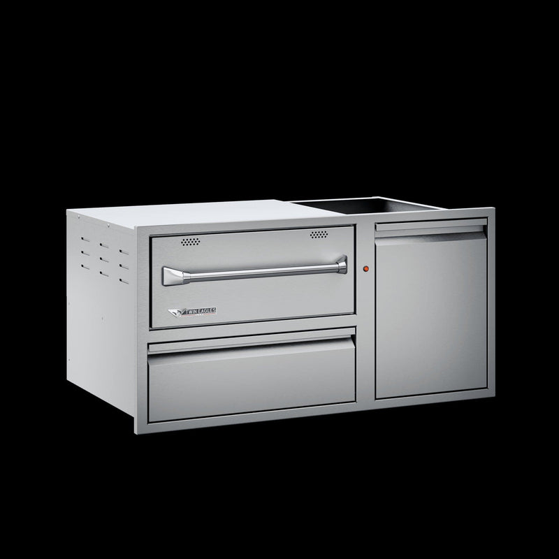 Twin Eagles TEWD42C-C Warming Drawer Combo, 42x20.75-Inch Flame Authority