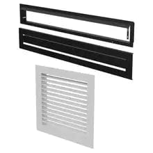 Valcourt 5 3/4" x 43 1/4" Warm Air Circulation Grille - Modern AC01378 Fireplace Accessories AC01378 Flame Authority