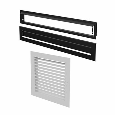 Valcourt 5 3/4" x 43 1/4" Warm Air Circulation Grille - Modern AC01378 Fireplace Accessories AC01378 Flame Authority