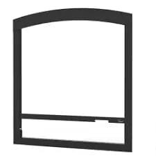 Valcourt Black Arched Faceplate for Lafayette II VA10FA06 Fireplace Accessories VA10FA06 Flame Authority