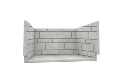 Valcourt Classic Molded Brick Panels for Waterloo AC02360 Fireplace Accessories AC02360 Flame Authority