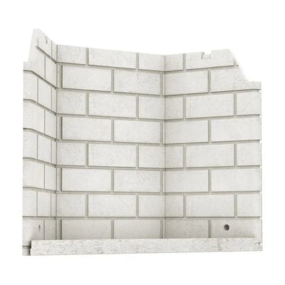 Valcourt Classic Moulded Brick Panels VA11071BR Fireplace Accessories VA11071BR Flame Authority