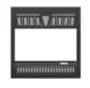 Valcourt Crown Style Square Faceplate Louver VA10LS05 Fireplace Accessories VA10LS05 Flame Authority