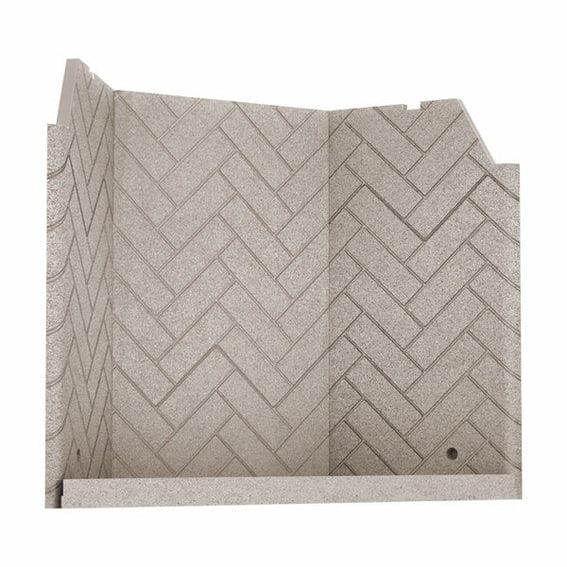 Valcourt Herringbone Moulded Vermiculite Panels VA11071H Fireplace Accessories VA11071H Flame Authority