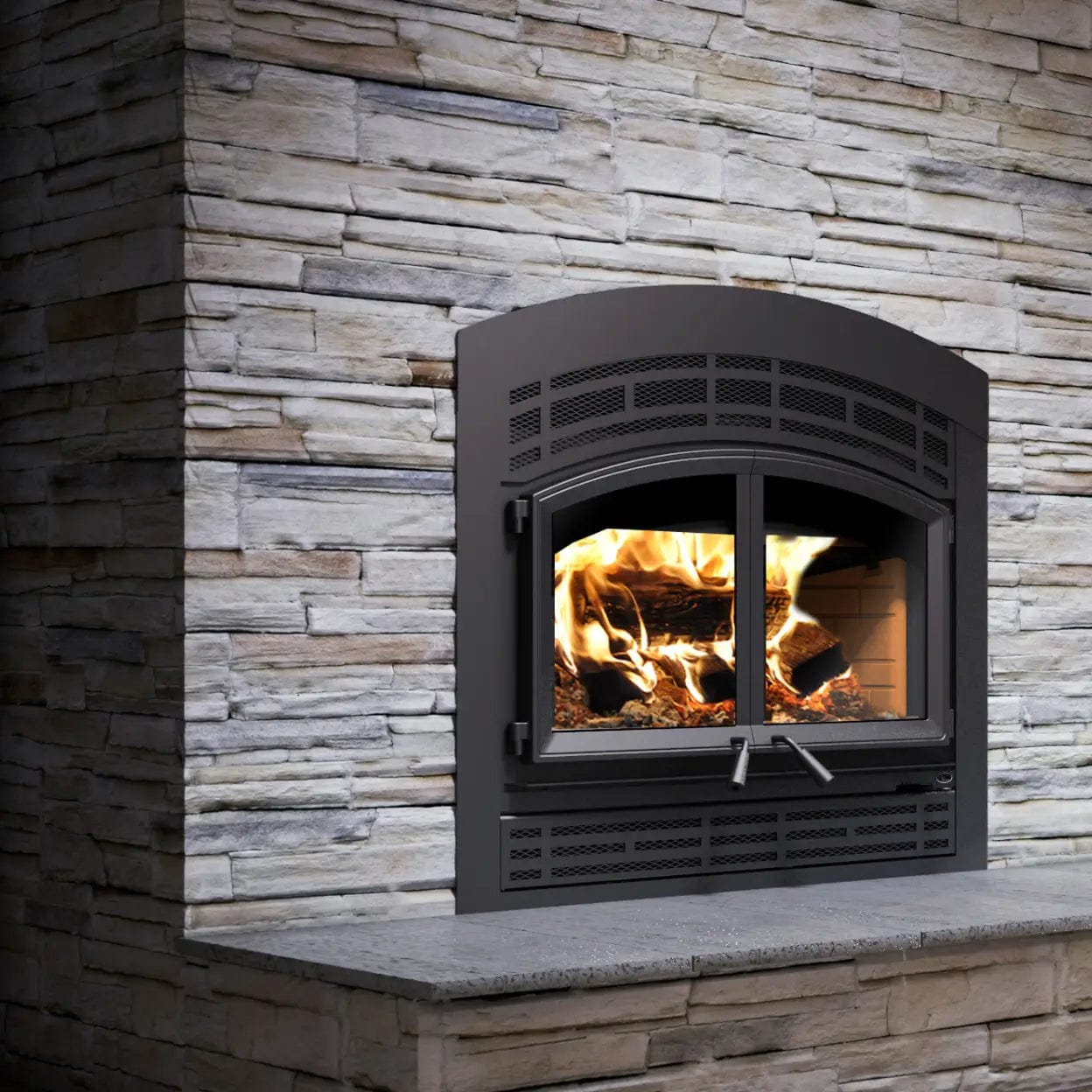 Valcourt Mission style faceplate louver VA15L04 – Flame Authority