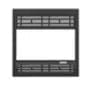 Valcourt Mission Style Square Faceplate Louver VA10LS04 Fireplace Accessories VA10LS04 Flame Authority