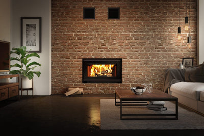 Valcourt Mundo II Wood Fireplace FP12R Fireplaces FP12R Flame Authority