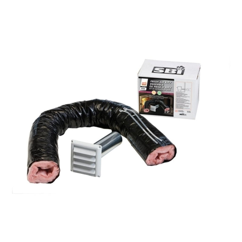 Ventis 3 x 5 Inches Fresh Air Intake Kit for Pellet Stove AC01240 Actual View