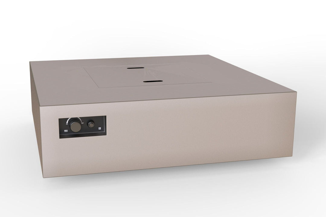 Warming Trends AON 56-inch Powder-Coated Steel 24 VOLT Hot Surface Ignition Square Fire Pit Table Flame Authority