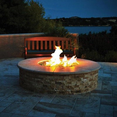 Warming Trends Crossfire FC Circular Ready To Finish Fire Pit Kit, 42x18-Inch Flame Authority