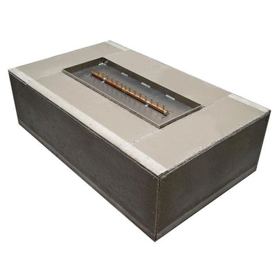 Warming Trends Crossfire FR Rectangular with Linear Ready To Finish Fire Pit Kit, 60x36x18-Inch Flame Authority