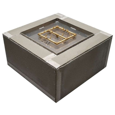 Warming Trends Crossfire FS Square Ready To Finish Fire Pit Kit, 36x36x18-Inch Flame Authority