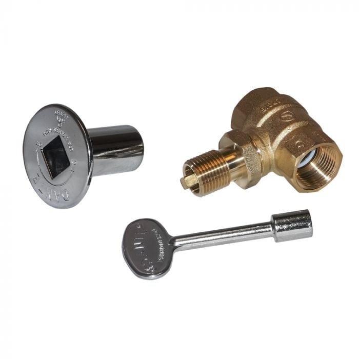 Warming Trends KV34 Gas Fire Pit Shut Off Valve Kit 3/4-Inch Key Valve, 3-Inch Key Flame Authority