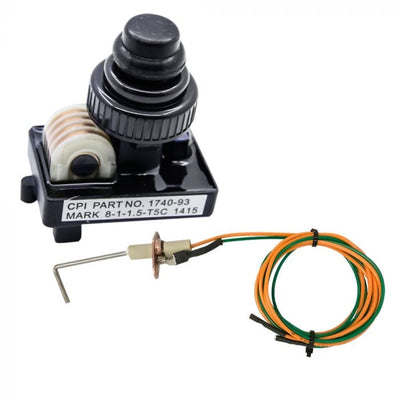 Warming Trends PBIK3.0 Push Button Spark Ignition Systems Kit, Battery Module, Spark Igniter Rod & Wire Flame Authority