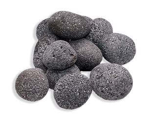 Warming Trends Rolled Lava Rock, 50lb. Gray/Black Stones LRR Flame Authority