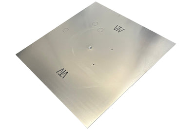 Warming Trends Square 12.00-17.99-inch Aluminum Fire Pit Burner Plate ALPL1218S Flame Authority