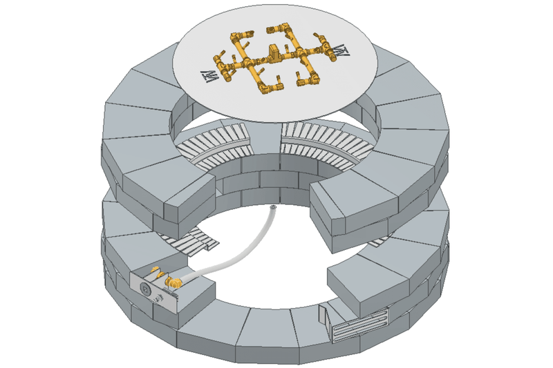 Warming Trends UPKVL Valencia Universal Paver Kit with Crossfire Brass Burner and 29" Circular Aluminum Plate Flame Authority