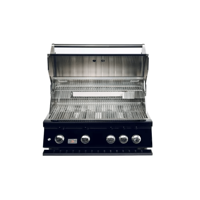 Whistler by Bonfire Outdoor 34 inch Black Series 4-Burner Built-In Natural Gas Grill with Infrared Rear Burner CBB4-B-NG