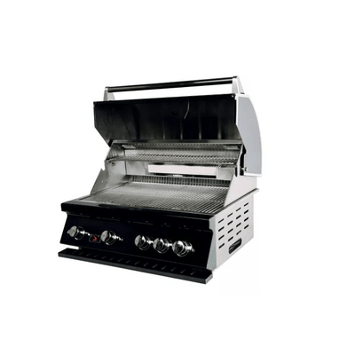 Whistler by Bonfire Outdoor 34 inch Black Series 4-Burner Built-In Natural Gas Grill with Infrared Rear Burner CBB4-B-NG