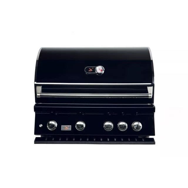Whistler by Bonfire Outdoor 34 inch Black Series 4-Burner Built-In Natural Gas Grill with Infrared Rear Burner CBB4-B-NG